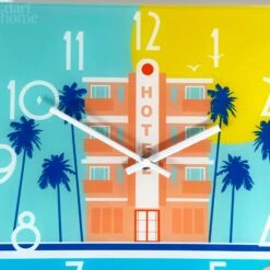 Darthome Limited South Beach Hotel Glass Wall Clock -Darthome Limited IMG E1860