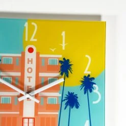Darthome Limited South Beach Hotel Glass Wall Clock -Darthome Limited IMG E1861 6d85730a 3e8e 4ffc 9758 c5bab54cc2dc