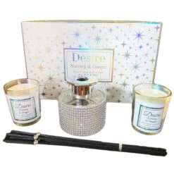 Darthome Limited Nutmeg & Ginger Christmas Candle Diffuser Gift Set -Darthome Limited IMG E1916copy
