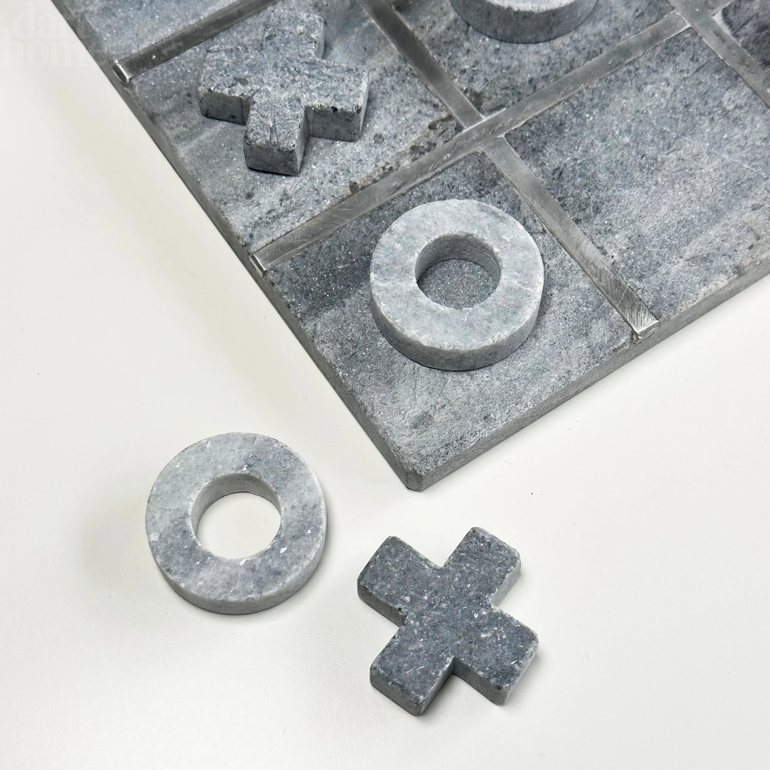 Darthome Limited Grey Marble Tic Tac Toe Game 2 Darthome Limited Grey Marble Tic Tac Toe Game - Image 2
