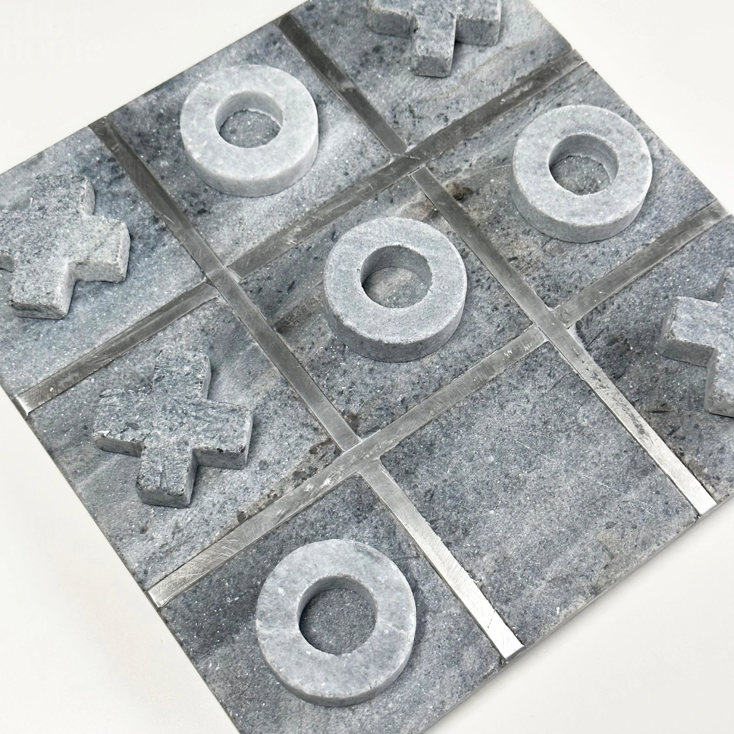 Darthome Limited Grey Marble Tic Tac Toe Game 3 Darthome Limited Grey Marble Tic Tac Toe Game - Image 3