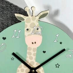 Darthome Limited Green Round Giraffe Childrens Wall Clock -Darthome Limited IMG E2120 e09260ab 4c8c 40b7 80d3 faf5863b2093