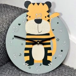 Darthome Limited Round Tiger Childrens Wall Clock