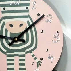 Darthome Limited Round Zebra Childrens Wall Clock -Darthome Limited IMG E2188 6869c67f d9d6 45c7 9b0e efe5ca1ea04c