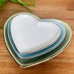 Darthome Limited Set Of 3 Heart Trinket Trays -Darthome Limited IMG E2322