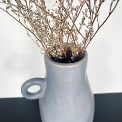 Darthome Limited Grey Pottery Vase With Handle -Darthome Limited IMG E2356