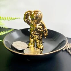 Darthome Limited Black & Gold Spacemen Trinket Dish