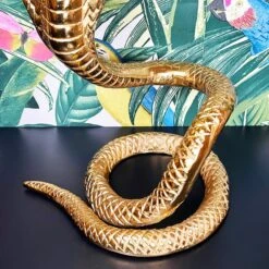 Darthome Limited Gold Coiled Snake Candlestick Holder -Darthome Limited IMG E2378