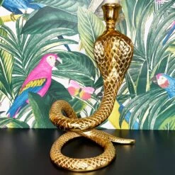 Darthome Limited Gold Coiled Snake Candlestick Holder -Darthome Limited IMG E2381
