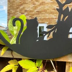 Darthome Limited Cat In The Bushes Silhouette Garden Mirror -Darthome Limited IMG E2575