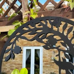 Darthome Limited Cat In The Bushes Silhouette Garden Mirror -Darthome Limited IMG E2578