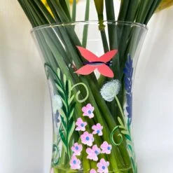 Darthome Limited Hand Painted Glass Botanical Butterflies Vase 9 Darthome Limited Hand Painted Glass Botanical Butterflies Vase -Darthome Limited IMG E2622 885e610a 4b3a 4b56 87c0 0b3b7a185844