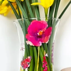 Darthome Limited Hand Painted Glass I Love You Mum Vase -Darthome Limited IMG E2647