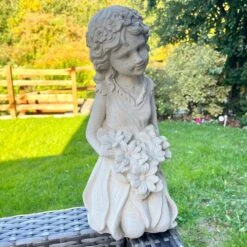 Darthome Limited Stone Flower Girl Garden Sculpture -Darthome Limited IMG E2730