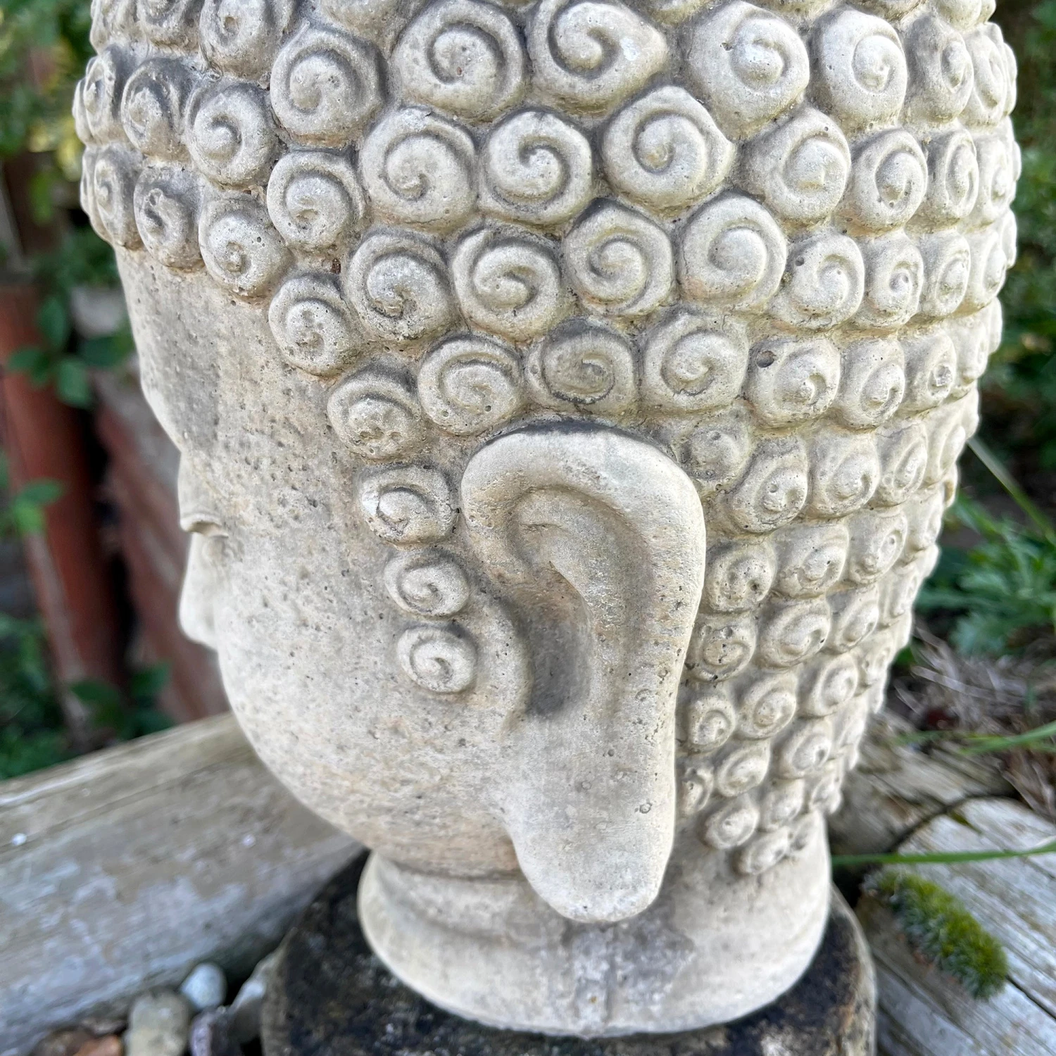 Darthome Limited Stone Buddha Head Planter 13x23cm 9 Darthome Limited Stone Buddha Head Planter 13x23cm - Image 9
