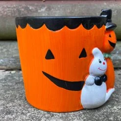 Darthome Limited Halloween Pumpkin Ghost Plant Pot B 8 Darthome Limited Halloween Pumpkin Ghost Plant Pot B -Darthome Limited IMG E2777
