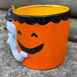 Darthome Limited Halloween Pumpkin Ghost Plant Pot A -Darthome Limited IMG E2786