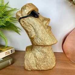 Darthome Limited Gold Cool Easter Island Head Ornament -Darthome Limited IMG E2940