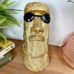 Darthome Limited Gold Cool Easter Island Head Ornament -Darthome Limited IMG E2943