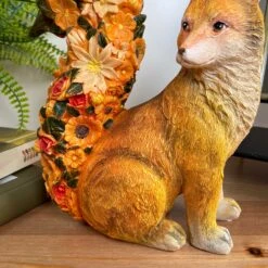 Darthome Limited Autumn Flower Fox Ornament -Darthome Limited IMG E2954