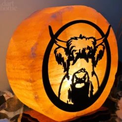 Darthome Limited Highland Cow Salt Lamp -Darthome Limited IMG E3001