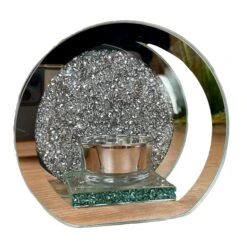 Darthome Limited Diamante Crystal Mirrored Tealight Holder 7 Darthome Limited Diamante Crystal Mirrored Tealight Holder -Darthome Limited IMG E3041copy