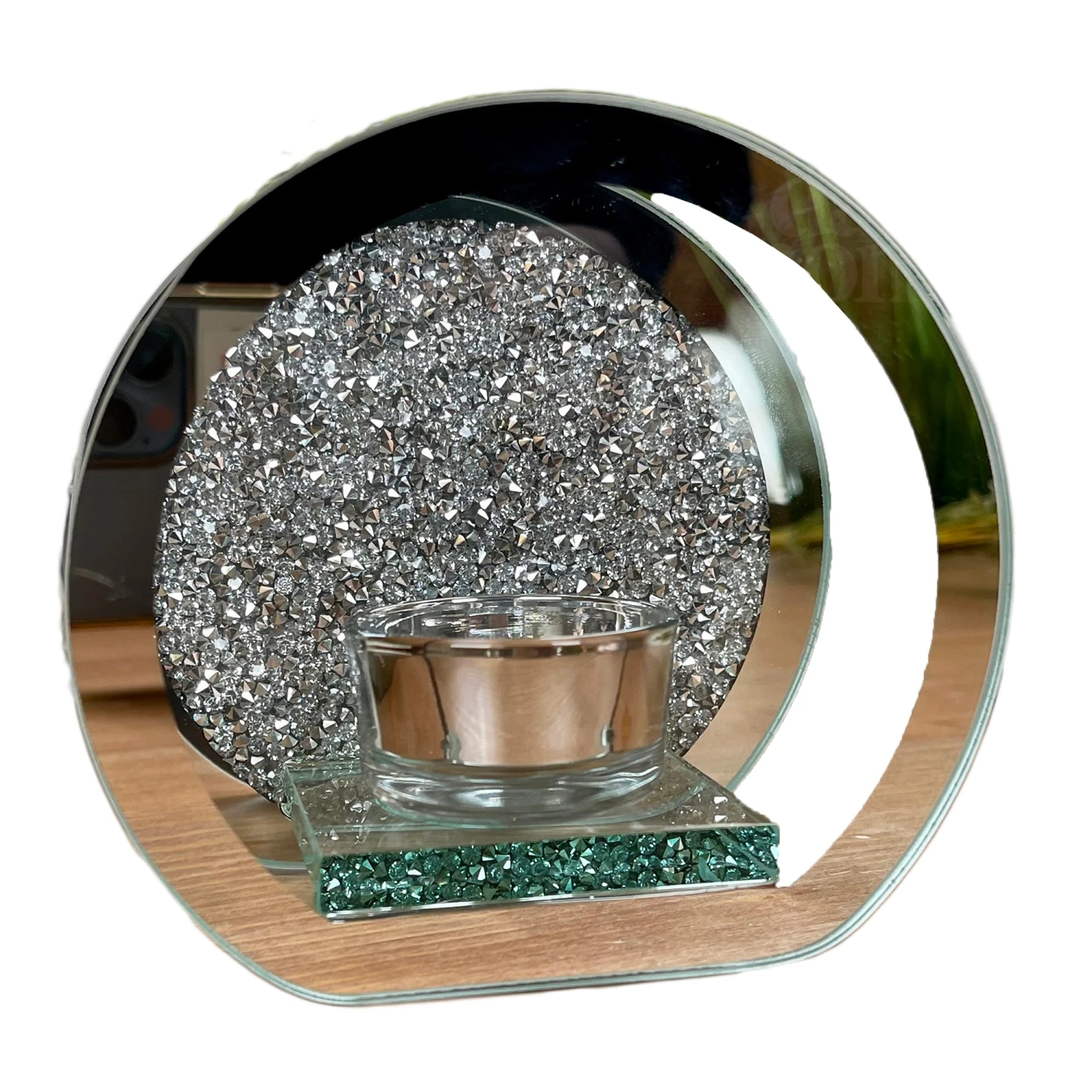 Darthome Limited Diamante Crystal Mirrored Tealight Holder 4 Darthome Limited Diamante Crystal Mirrored Tealight Holder - Image 4