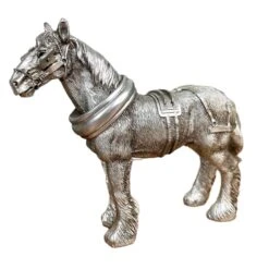 Darthome Limited Silver Shire Horse Figurine -Darthome Limited IMG E3066copy