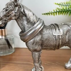 Darthome Limited Silver Shire Horse Figurine -Darthome Limited IMG E3069