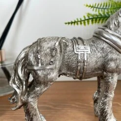 Darthome Limited Silver Shire Horse Figurine -Darthome Limited IMG E3073