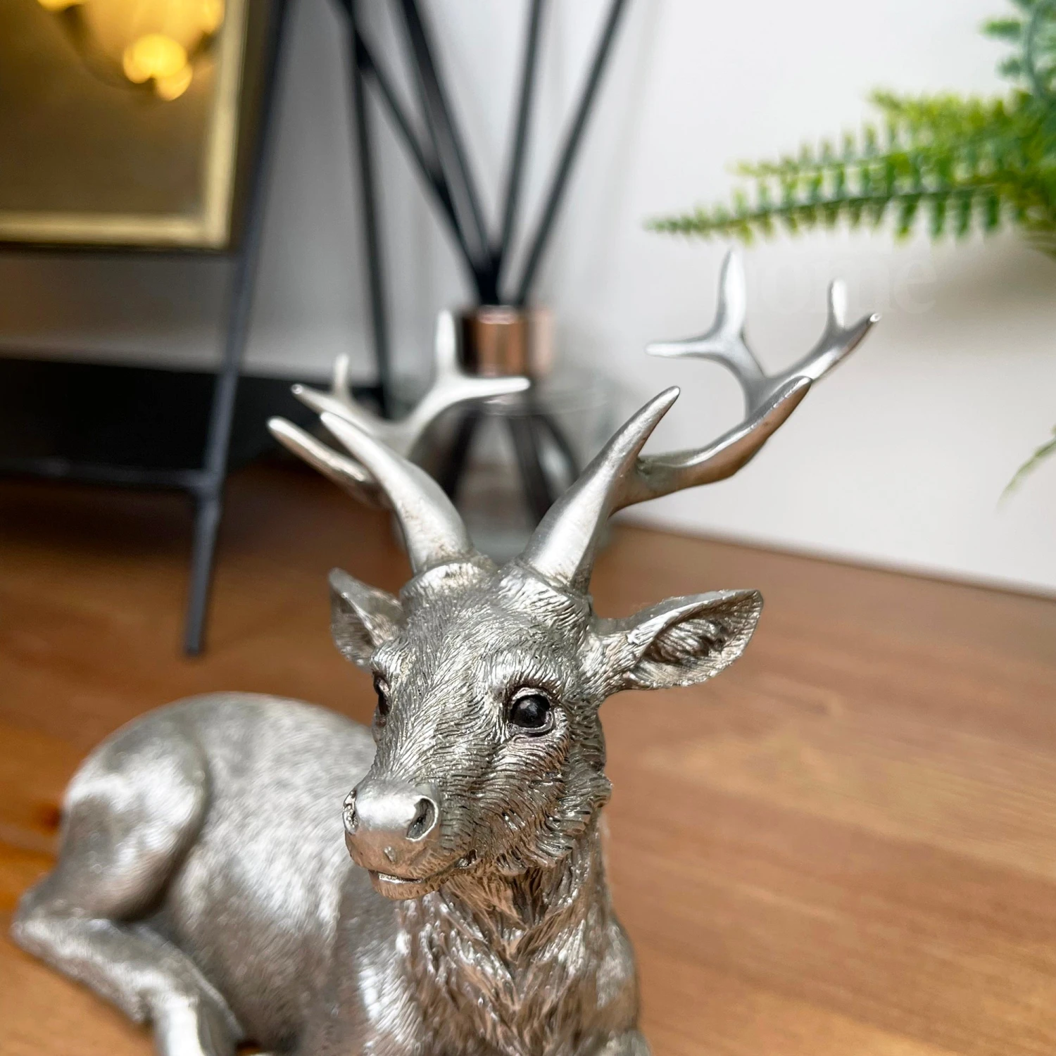 Darthome Limited Silver Laying Stag Figurine 2 Darthome Limited Silver Laying Stag Figurine - Image 2