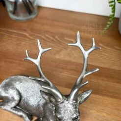 Darthome Limited Silver Laying Stag Figurine 8 Darthome Limited Silver Laying Stag Figurine -Darthome Limited IMG E3173