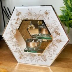 Darthome Limited Honeycomb Double Tea Light Holder -Darthome Limited IMG E3220
