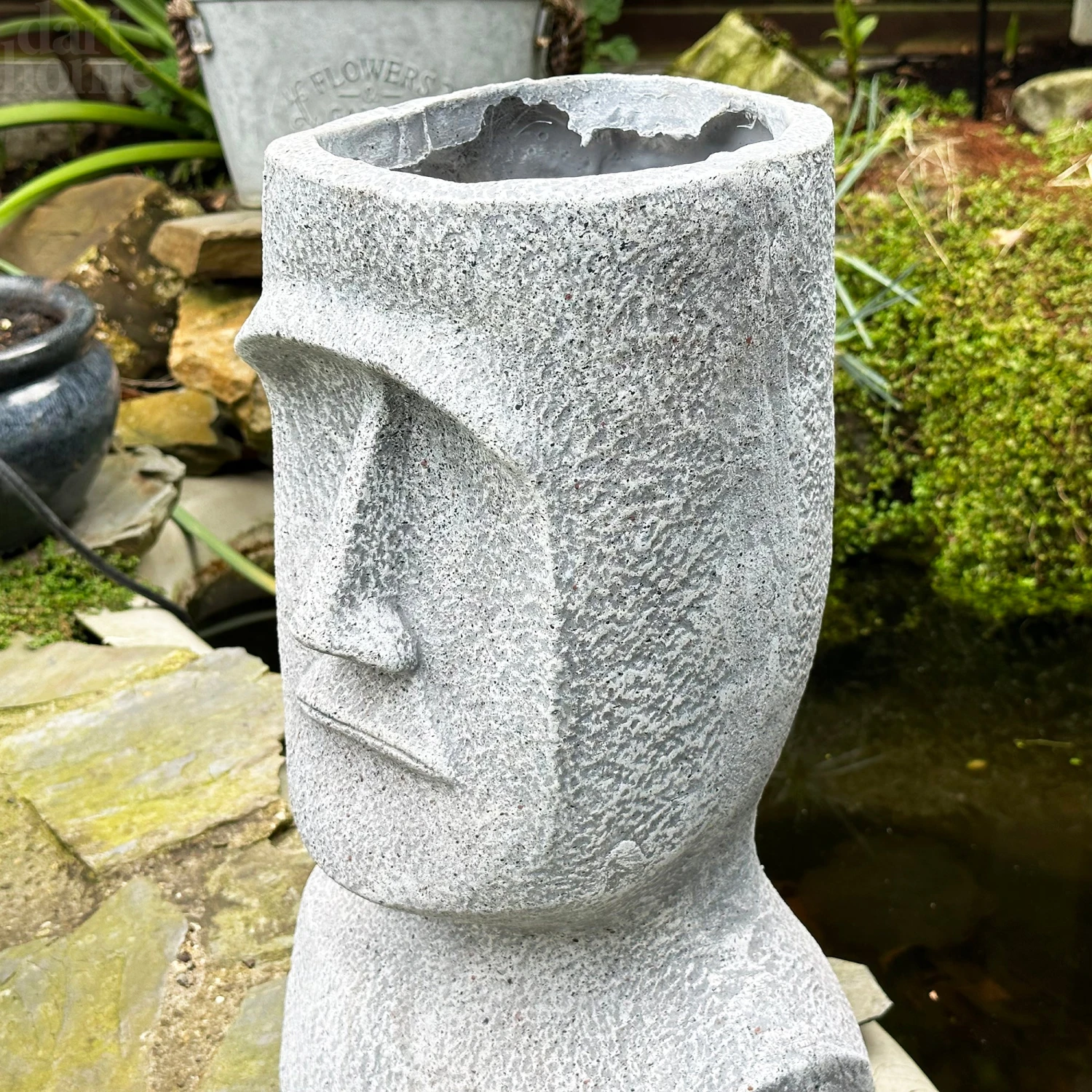 Darthome Limited Large Easter Island Head Planter 7 Darthome Limited Large Easter Island Head Planter - Image 7