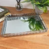 Darthome Limited Greek Key Silver Rectangle Mirrored Tray
