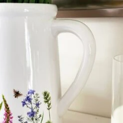 Darthome Limited White Flower Meadow Jug Vase -Darthome Limited IMG E3419 637481a6 54d8 48ae ac23 a6766c3eded6