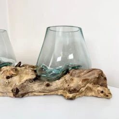 Darthome Limited Triple Molten Glass Bowl With Tree Root Stand -Darthome Limited IMG E3430 edited76