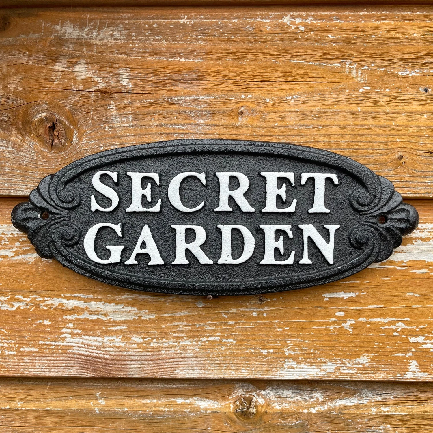 Darthome Limited Secret Garden Black Cast Iron Sign 2 Darthome Limited Secret Garden Black Cast Iron Sign - Image 2
