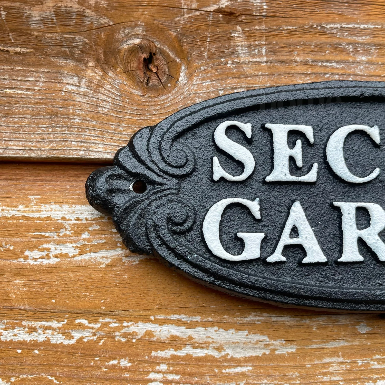 Darthome Limited Secret Garden Black Cast Iron Sign 3 Darthome Limited Secret Garden Black Cast Iron Sign - Image 3