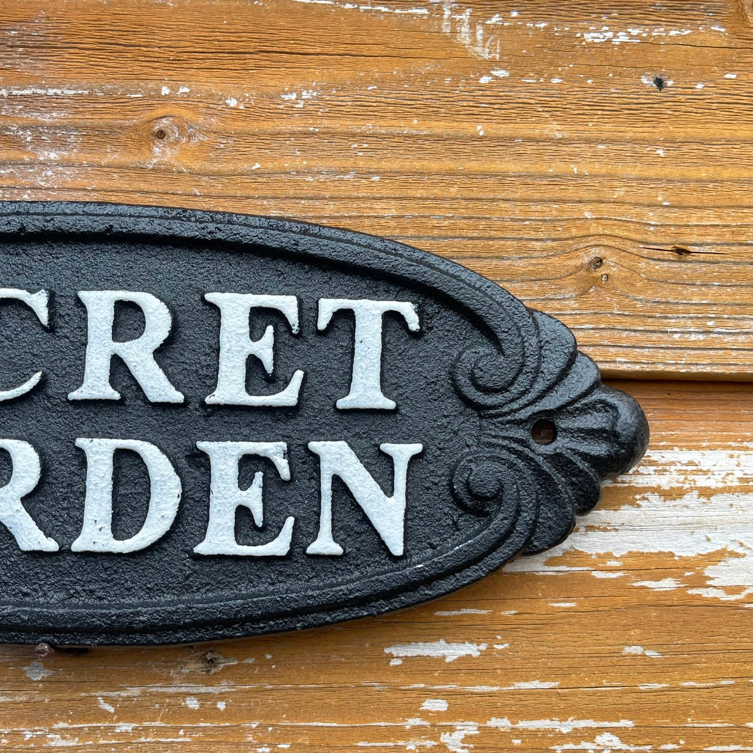 Darthome Limited Secret Garden Black Cast Iron Sign 4 Darthome Limited Secret Garden Black Cast Iron Sign - Image 4