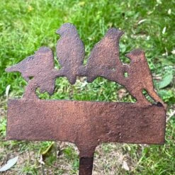 Darthome Limited Cast Iron Birds Welcome Sign With Spike -Darthome Limited IMG E3514