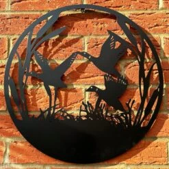 Darthome Limited Three Flying Ducks Silhouette Garden Wall Art