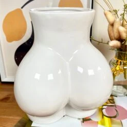 Darthome Limited Ceramic White Bottom Vase -Darthome Limited IMG E3565 edited56