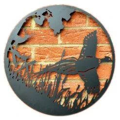 Darthome Limited Flying Pheasant Silhouette Garden Wall Art -Darthome Limited IMG E3572copy