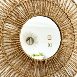 Darthome Limited Woven Paper Rope Wall Mirror 50cm X 50cm -Darthome Limited IMG E3623