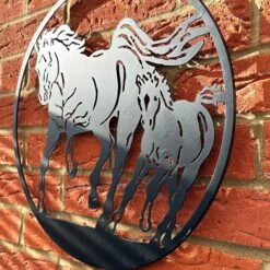 Darthome Limited Galloping Horses Silhouette Garden Wall Art -Darthome Limited IMG E3639