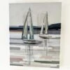 Darthome Limited Grey Abstract Boat Canvas