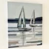 Darthome Limited Blue Abstract Boat Canvas