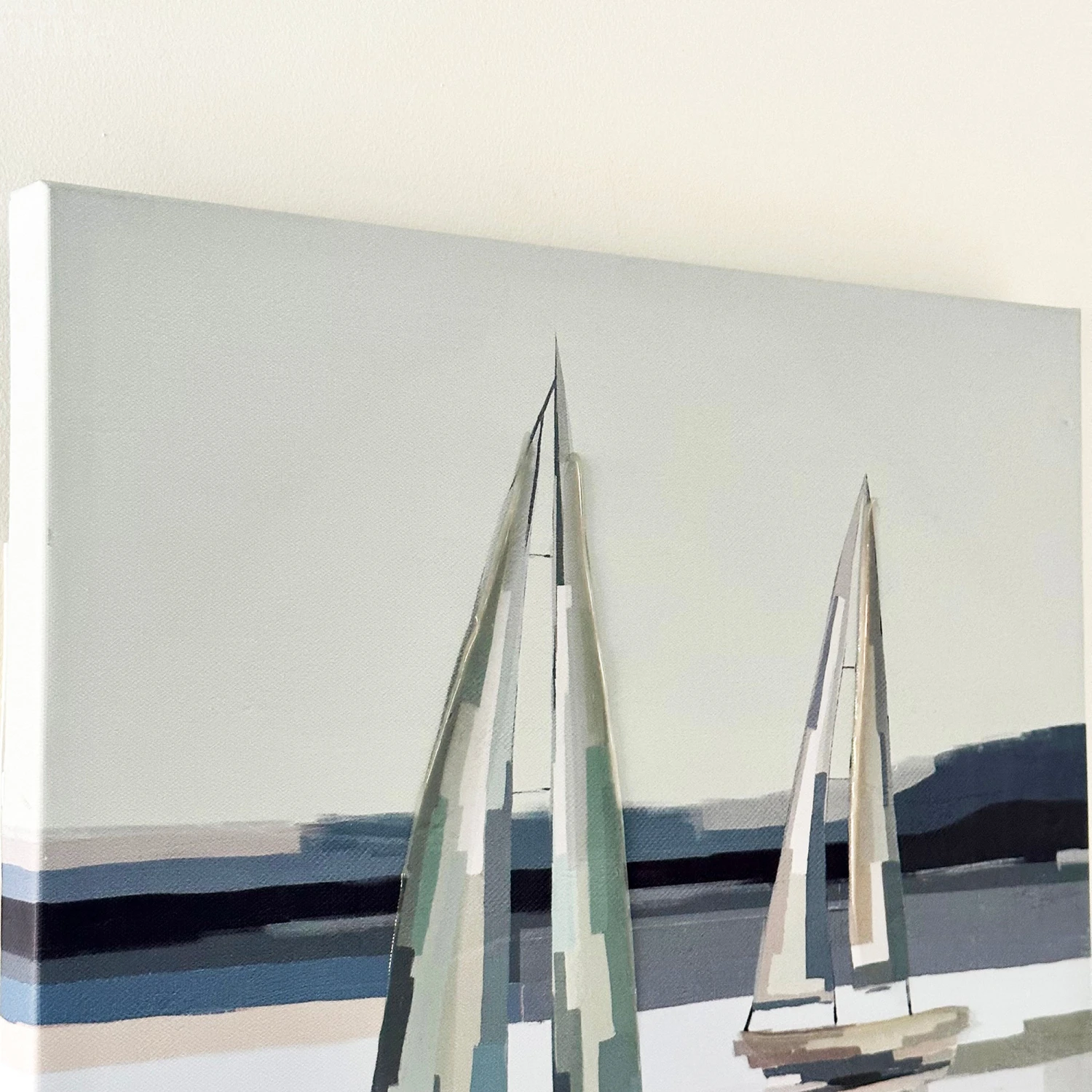 Darthome Limited Blue Abstract Boat Canvas 7 Darthome Limited Blue Abstract Boat Canvas - Image 7