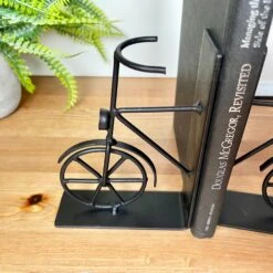 Darthome Limited Black Bicycle Bookends Set -Darthome Limited IMG E3666